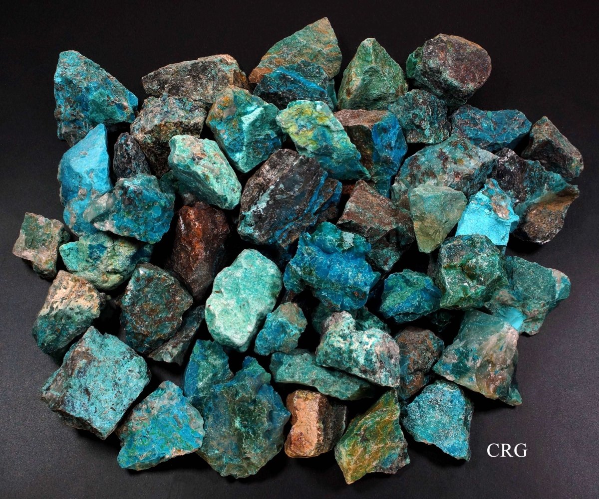 Rough Chrysocolla / 0.5-1.5" AVG - 1 LB. LOT