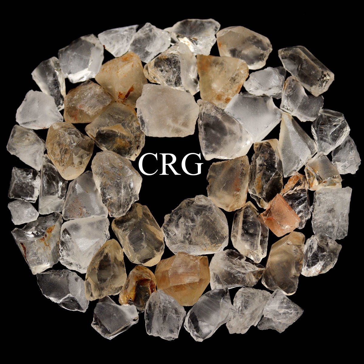 Clear Quartz Rough Rock from India 25-40mm 1 LB. LOT