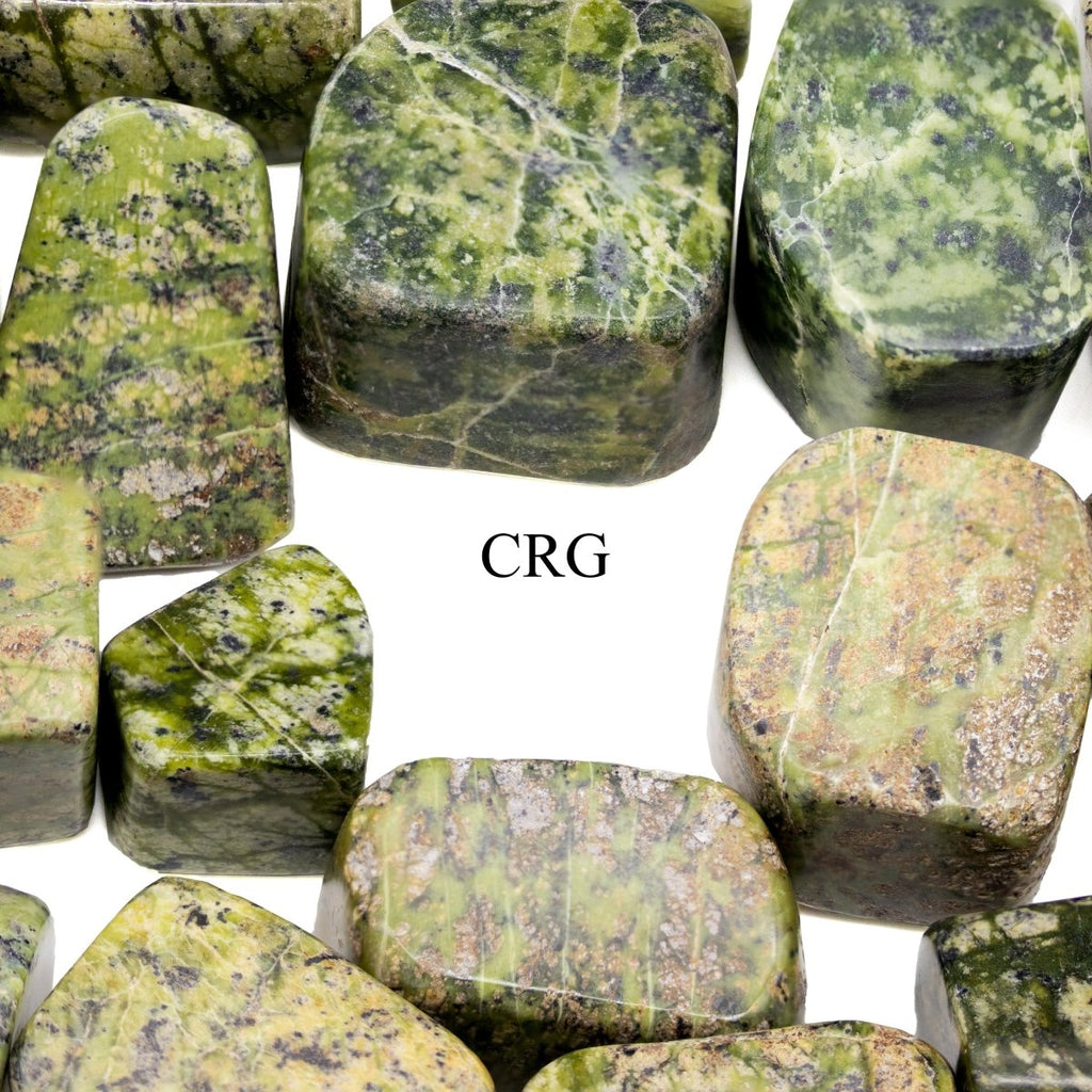 Tumbled Extra Quality Asterite Serpentine / 1-2" AVG - 1 KILO LOT