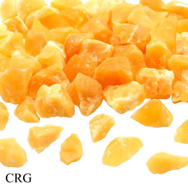 Rough Orange Calcite / 1-2.5" AVG - 1 KILO LOT