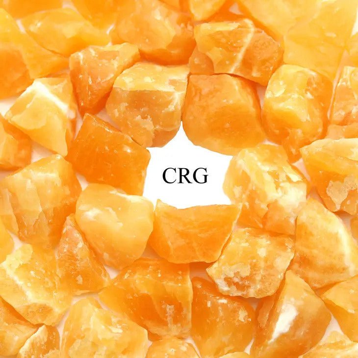 Rough Orange Calcite / 1-2.5" AVG - 1 KILO LOT