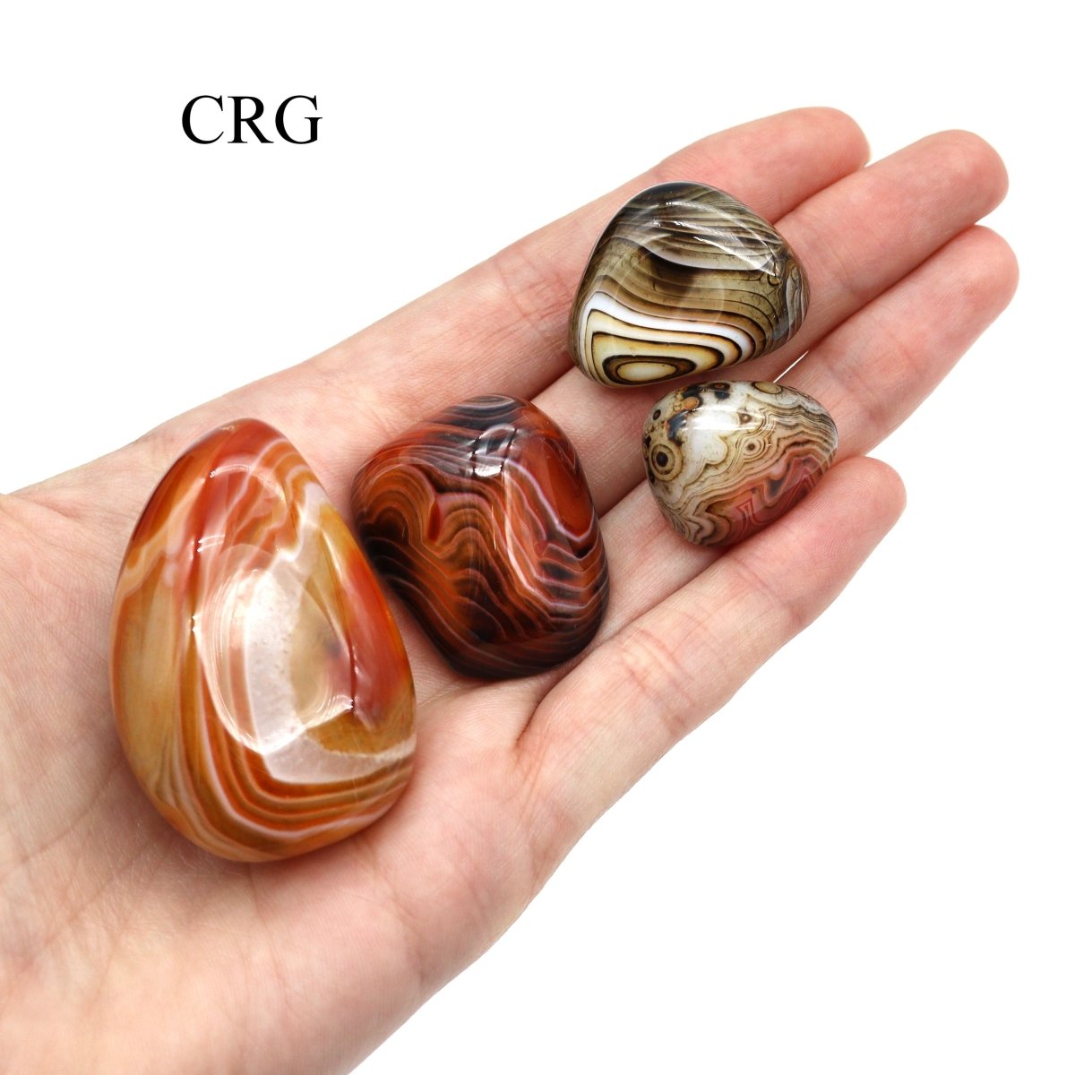 Tumbled Sardonyx Gallets / 2-3.5" AVG - 1 LB. LOT