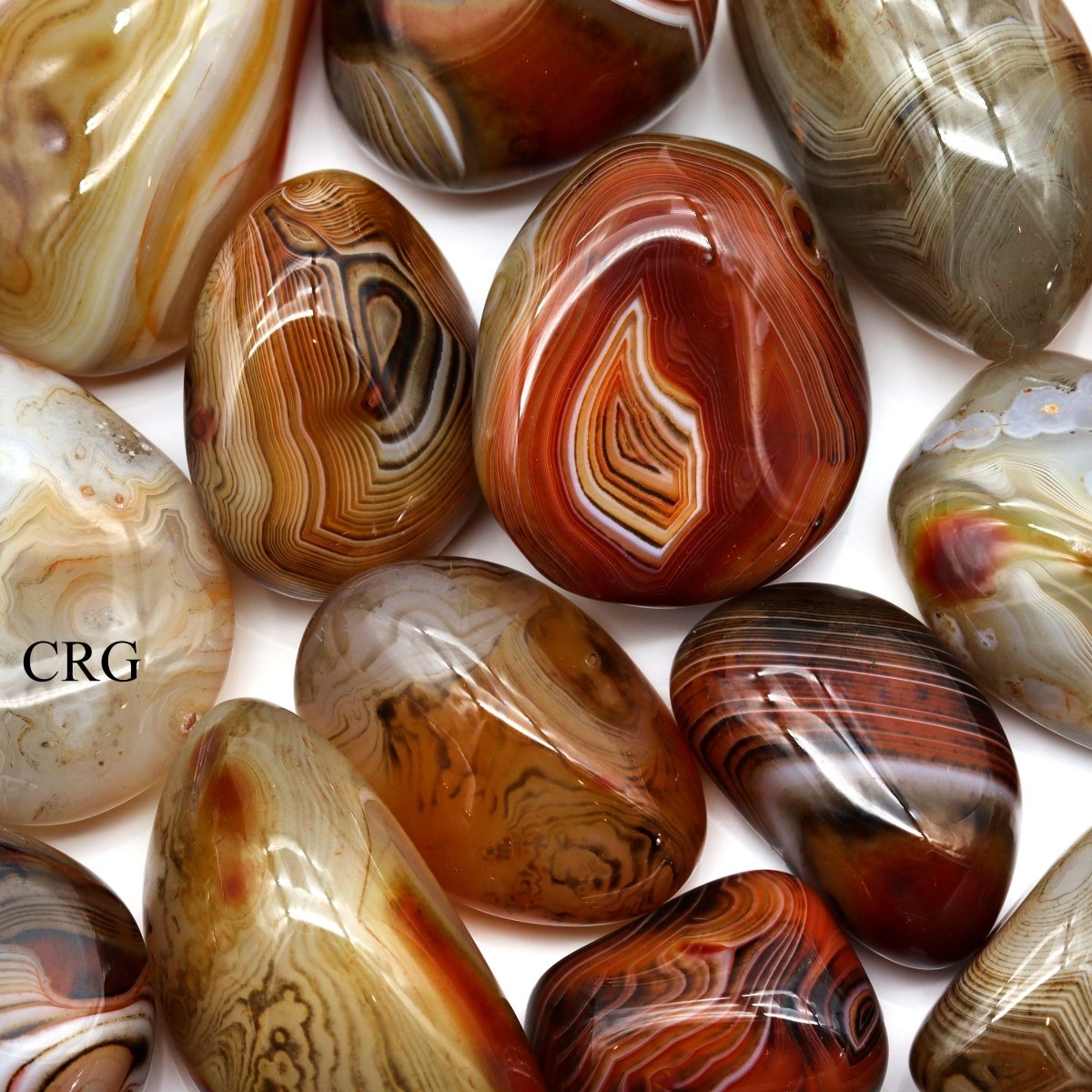 Tumbled Sardonyx Gallets / 2-3.5" AVG - 1 LB. LOT