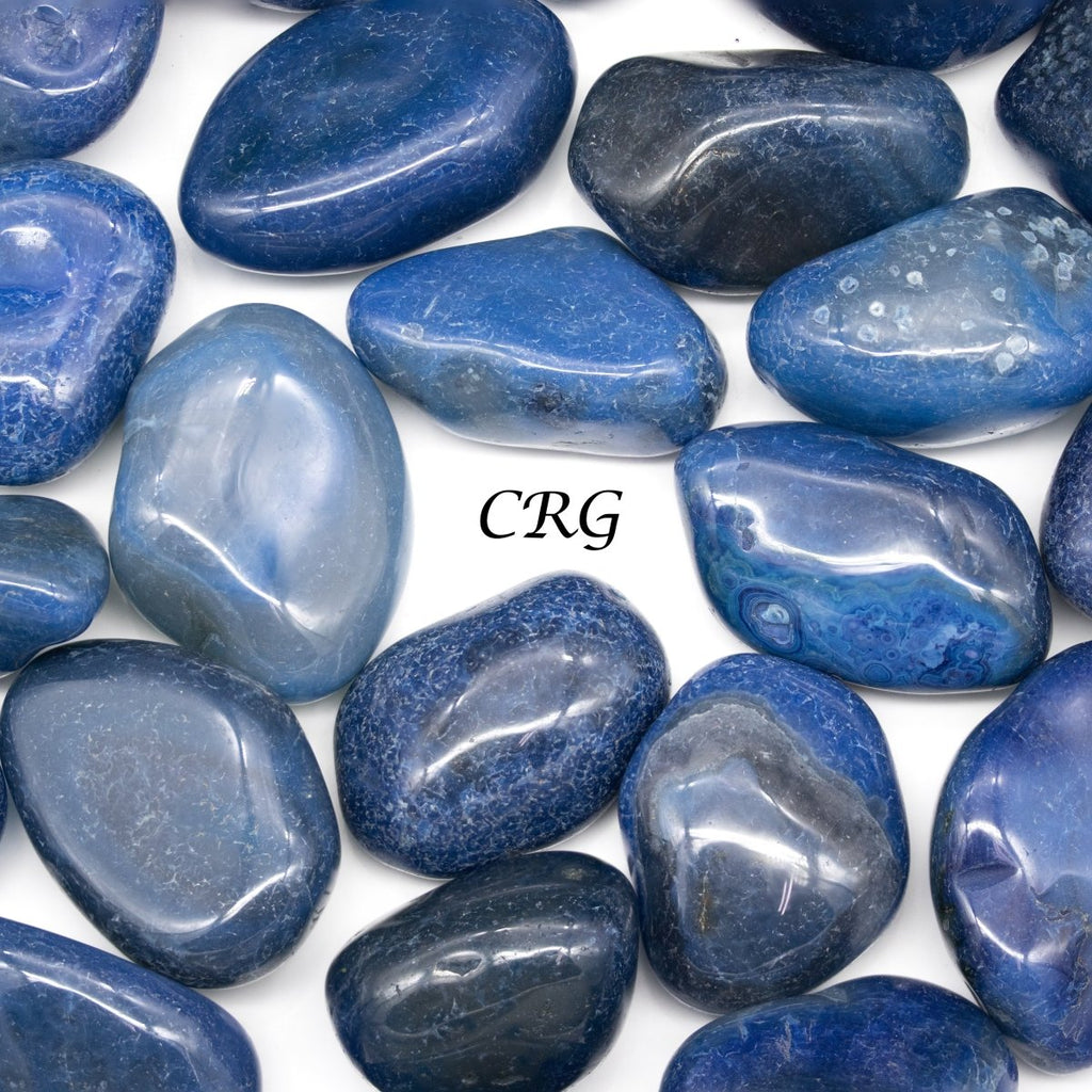Tumbled Blue Agate / 30-40mm AVG - 1 LB. LOT