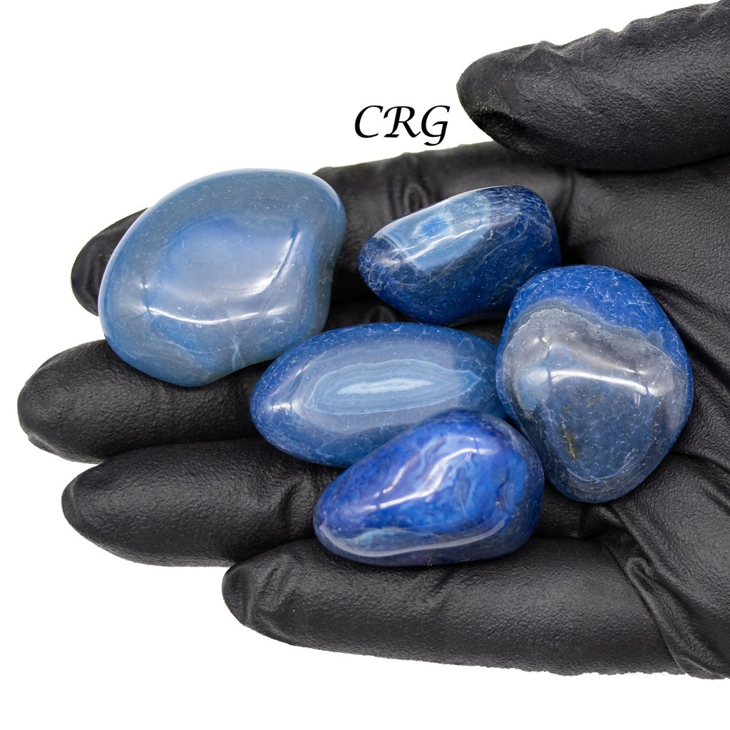 Tumbled Blue Agate / 30-40mm AVG - 1 LB. LOT