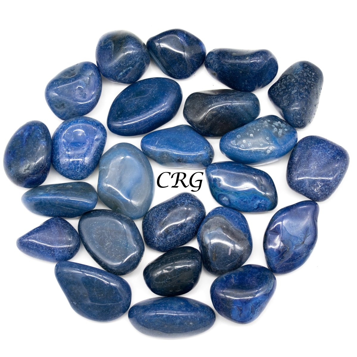 Tumbled Blue Agate / 30-40mm AVG - 1 LB. LOT