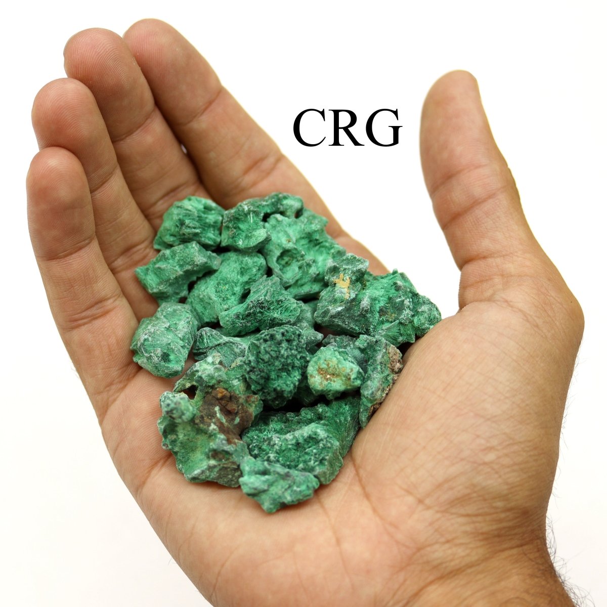 2 LB. Fibrous Malachite / MIXED SIZES
