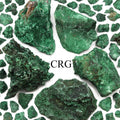 2 LB. Fibrous Malachite / MIXED SIZES