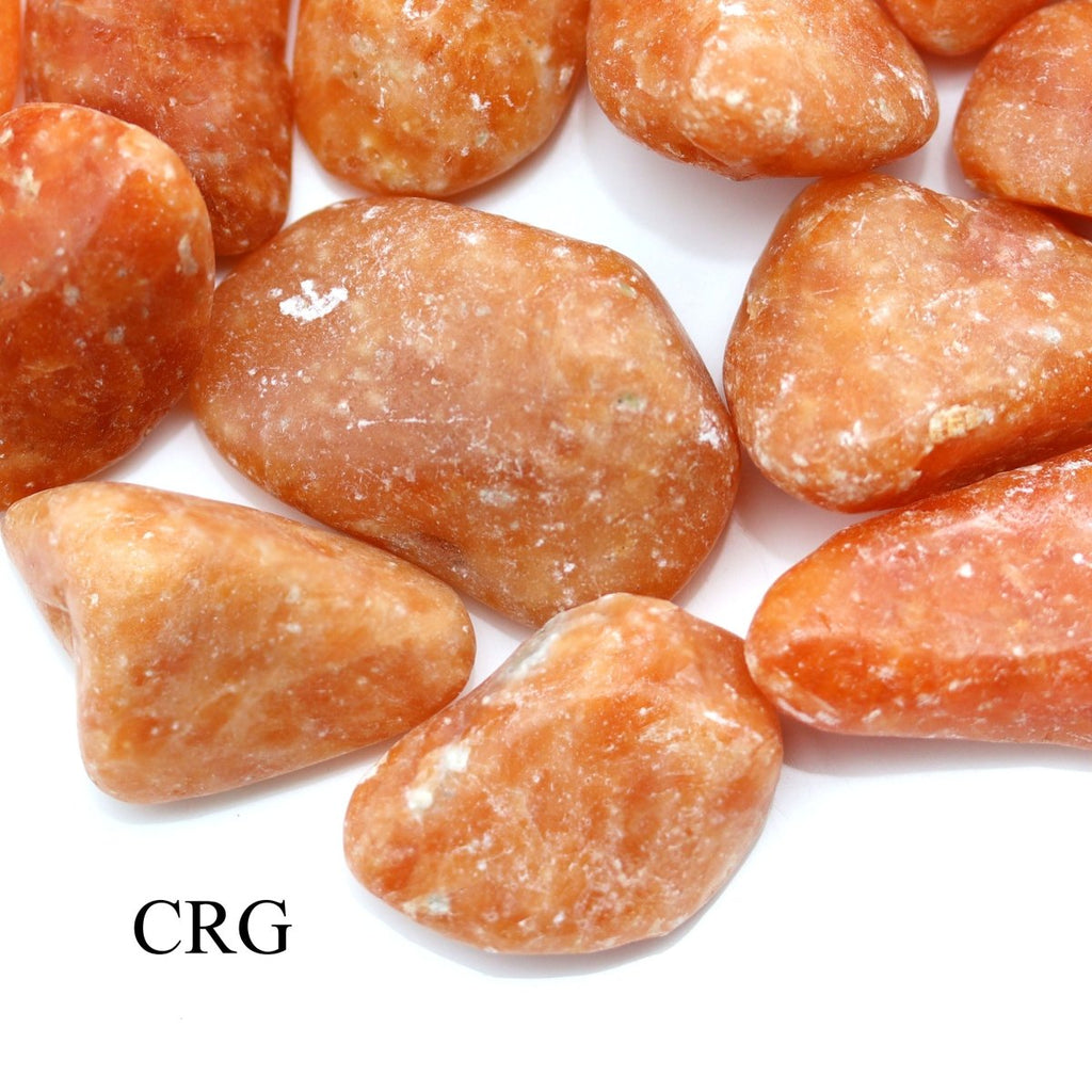 Tumbled Orange Orchid Calcite / 30-60mm AVG - 1 LB. LOT