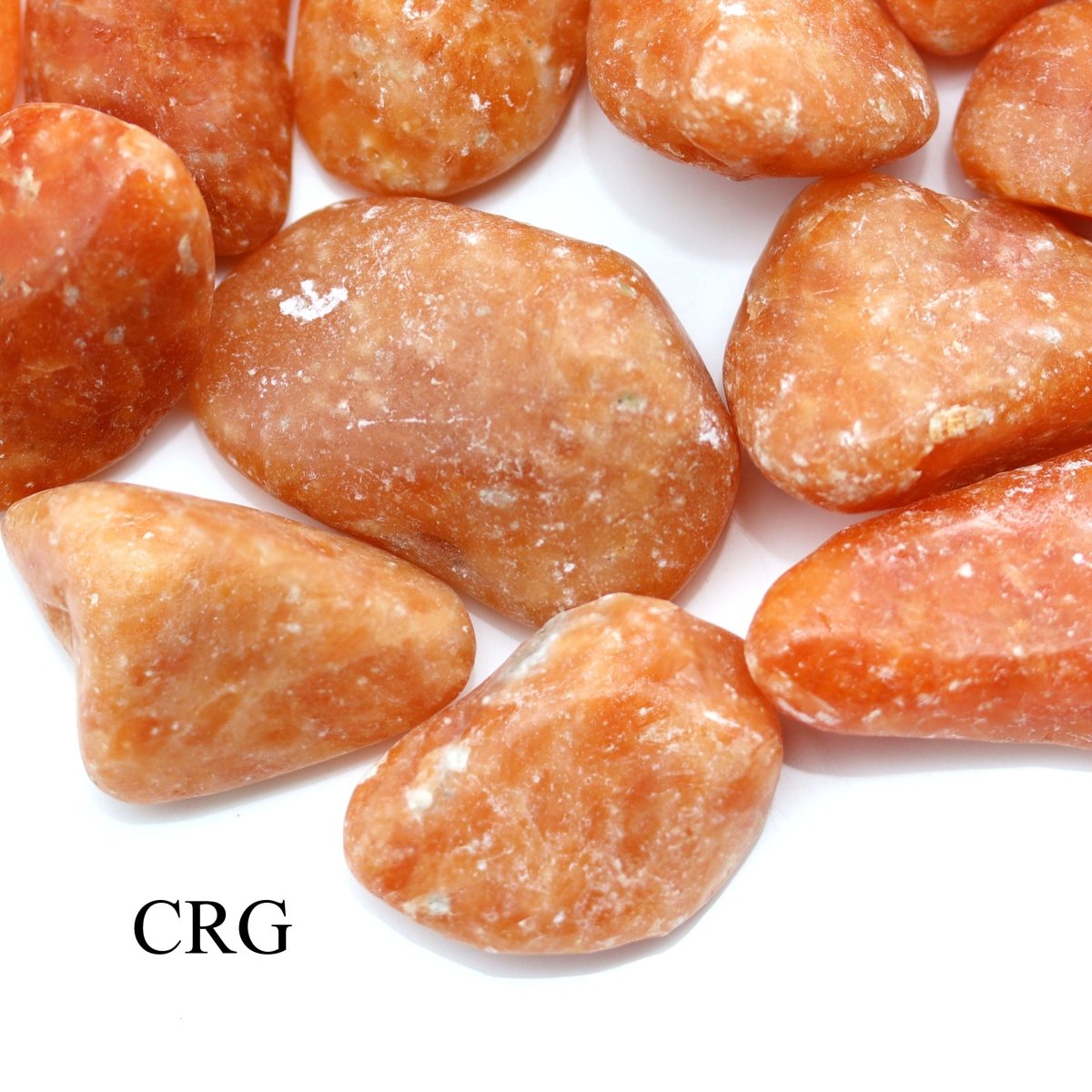 Tumbled Orange Orchid Calcite / 30-60mm AVG - 1 LB. LOT