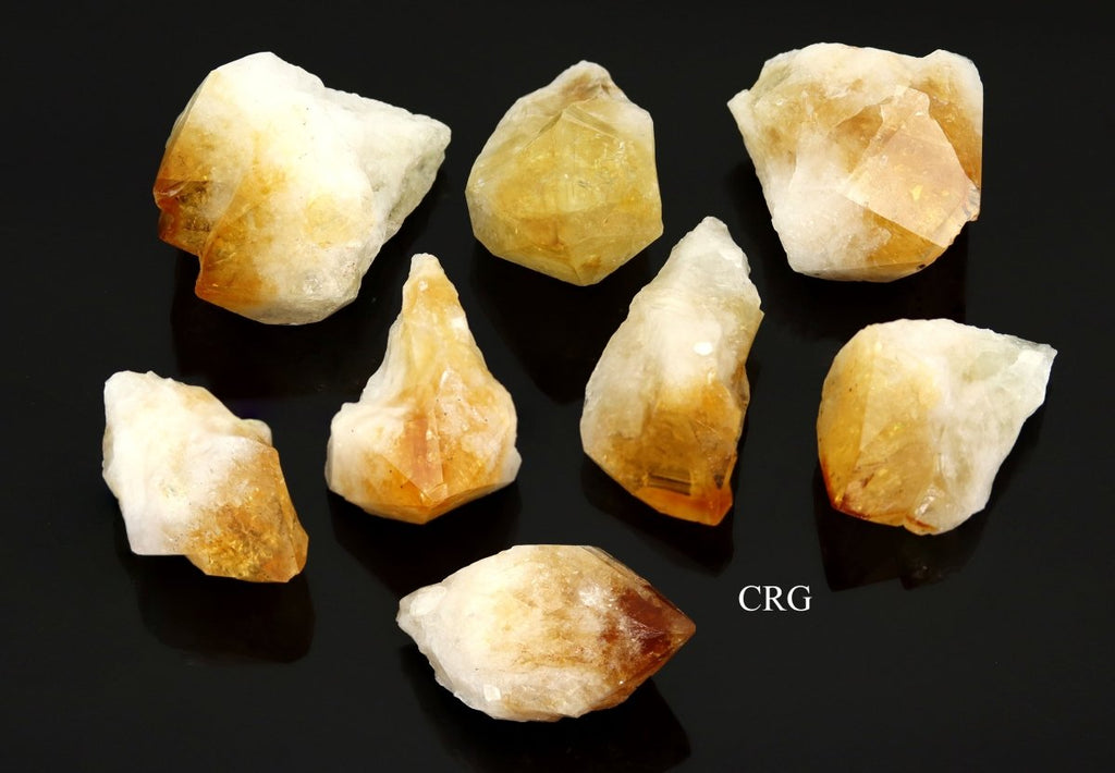 Raw Extra Quality Citrine Points / 3-5" AVG - 1 LB. LOT