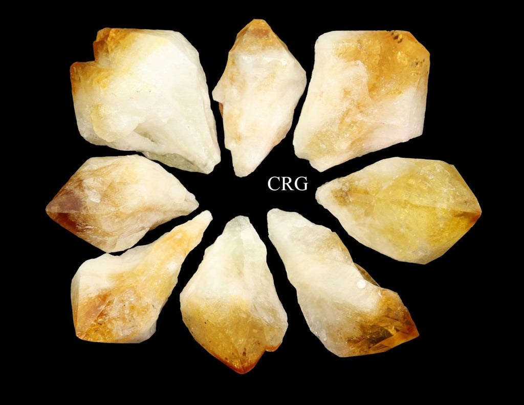 Raw Extra Quality Citrine Points / 3-5" AVG - 1 LB. LOT