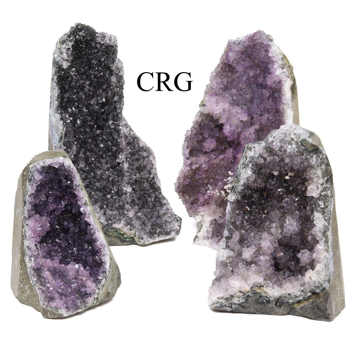 3 KILO LOT - Rough  Amethyst Druzy W/ Cut Base  - MIXED SIZES