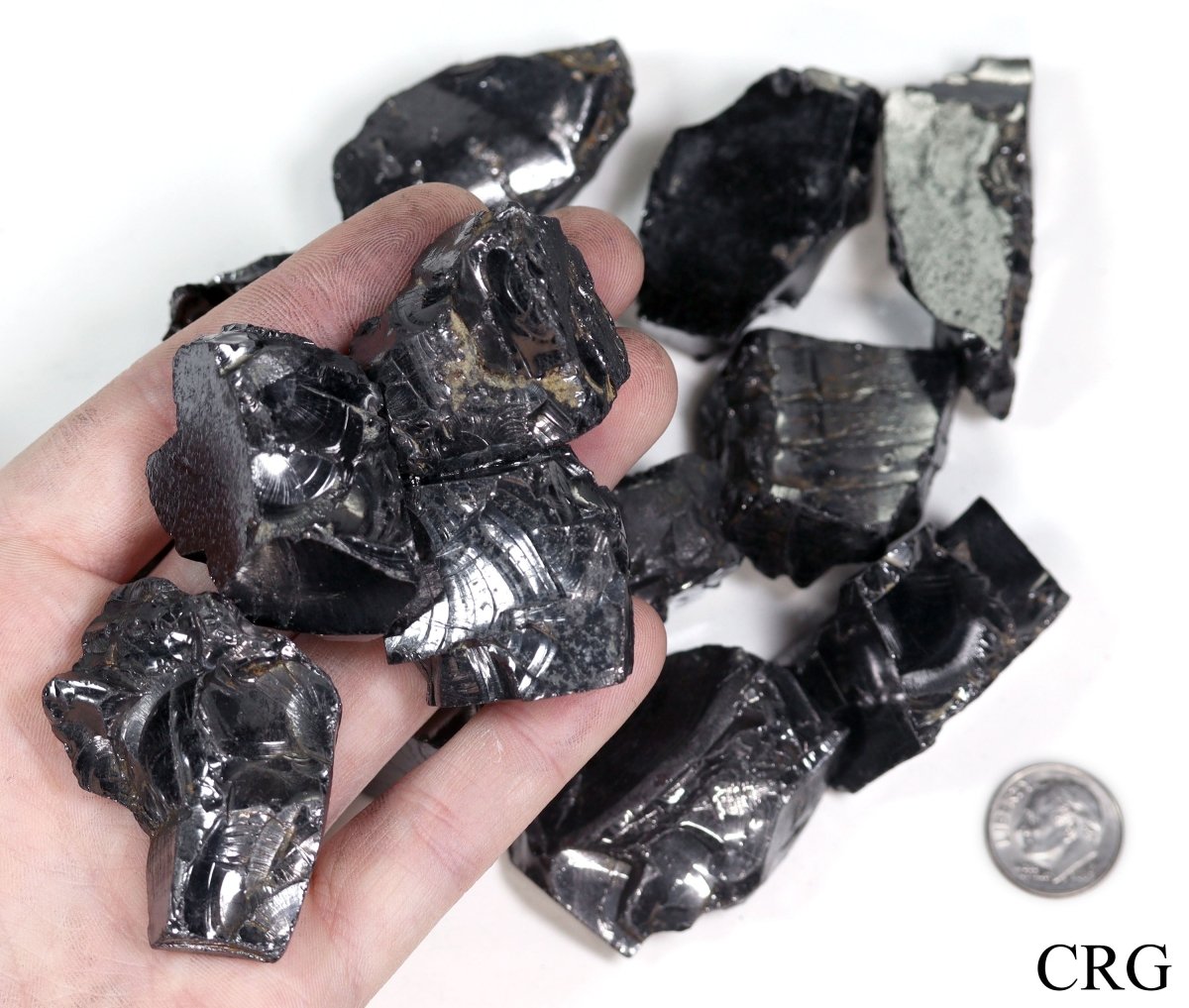 300 GRAM LOT - Elite Rough Shungite from Russia / 21-30g Avg