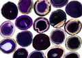 Purple Agate Slice Size #3 (3.5 To 4 Inches) (1 Piece)