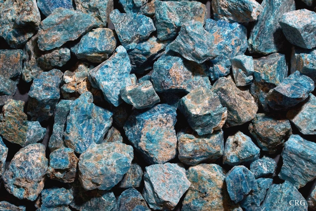 5 KILO LOT - Blue Apatite Rough Stones from Madagascar