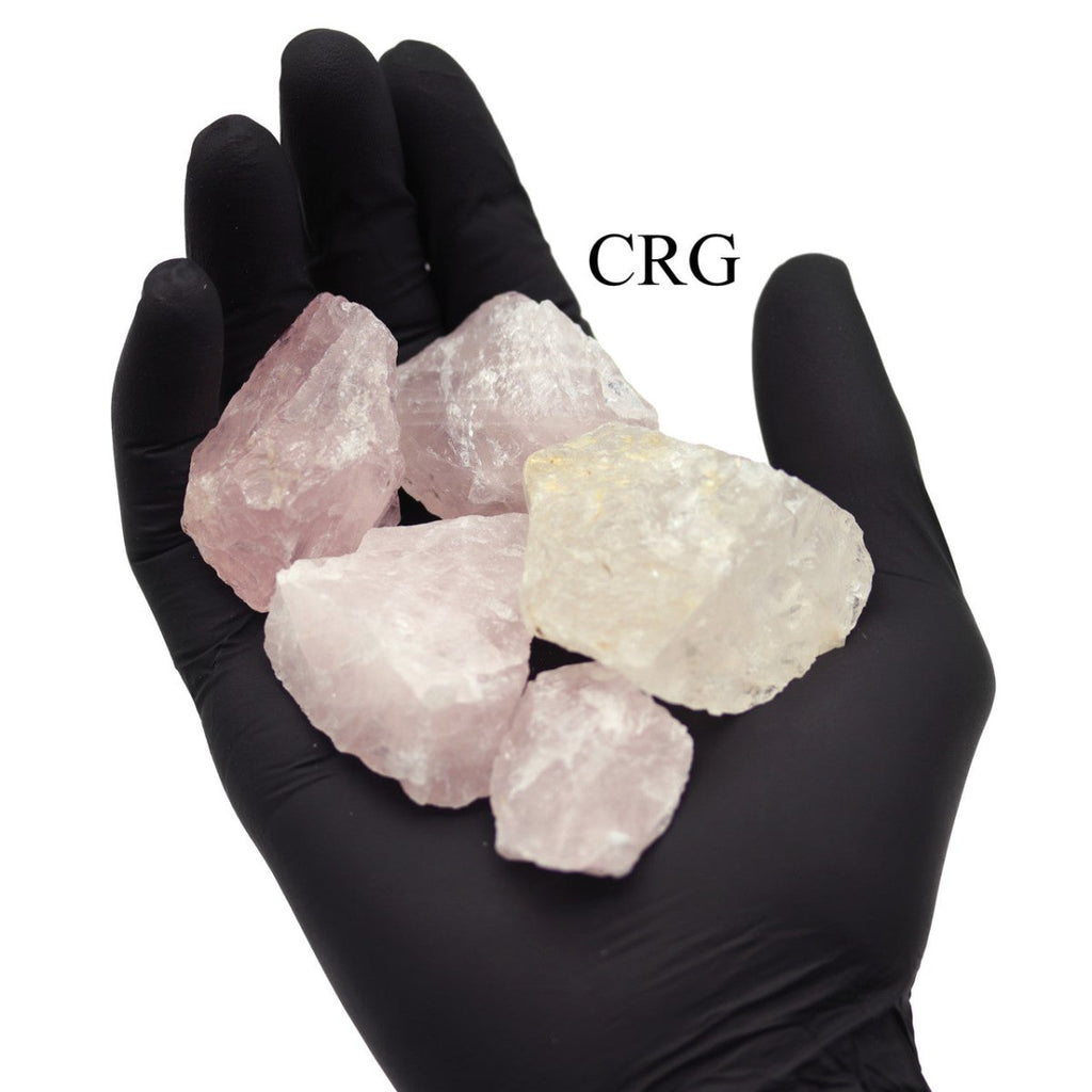 5 KILO LOT - Rose Quartz Rough Rock from India / 25-40mm Avg