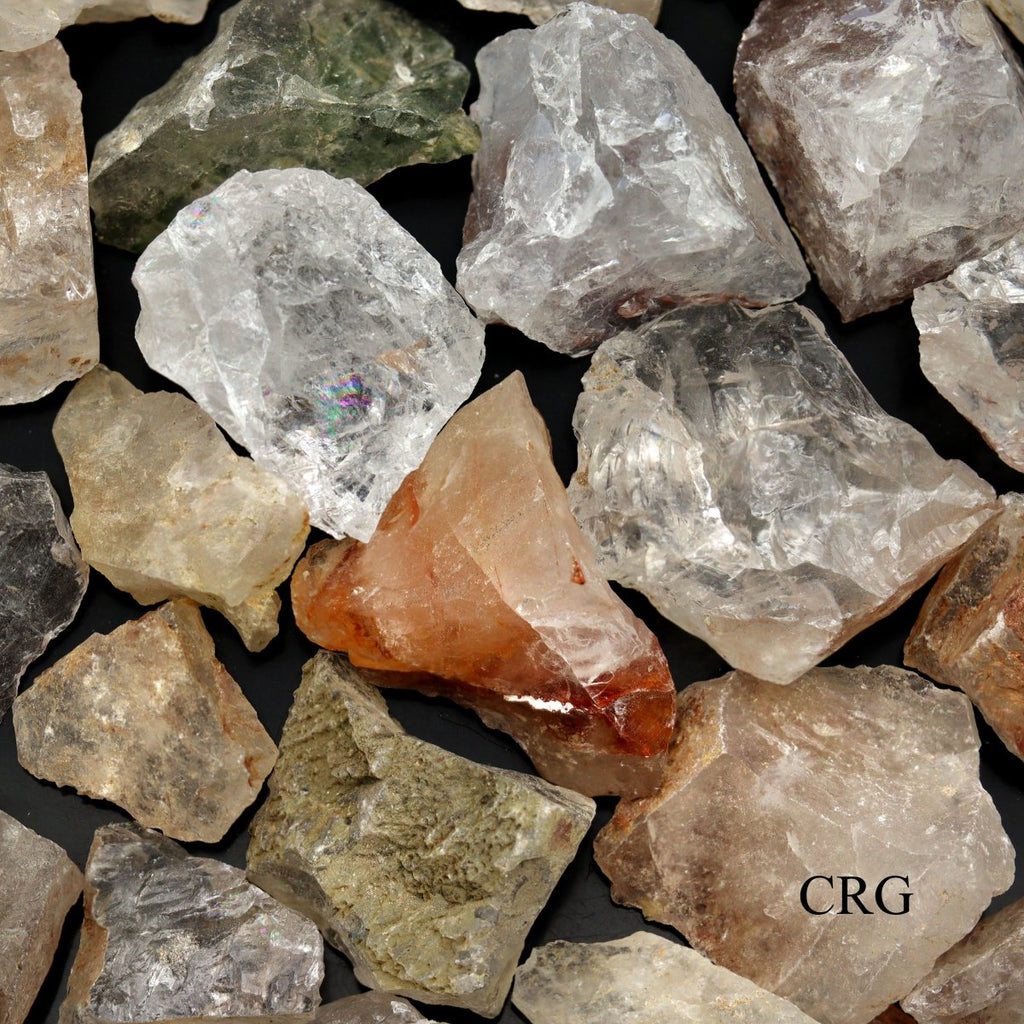 5 KILO LOT - Rough Mixed Quartz from India / 1"-4" avg.