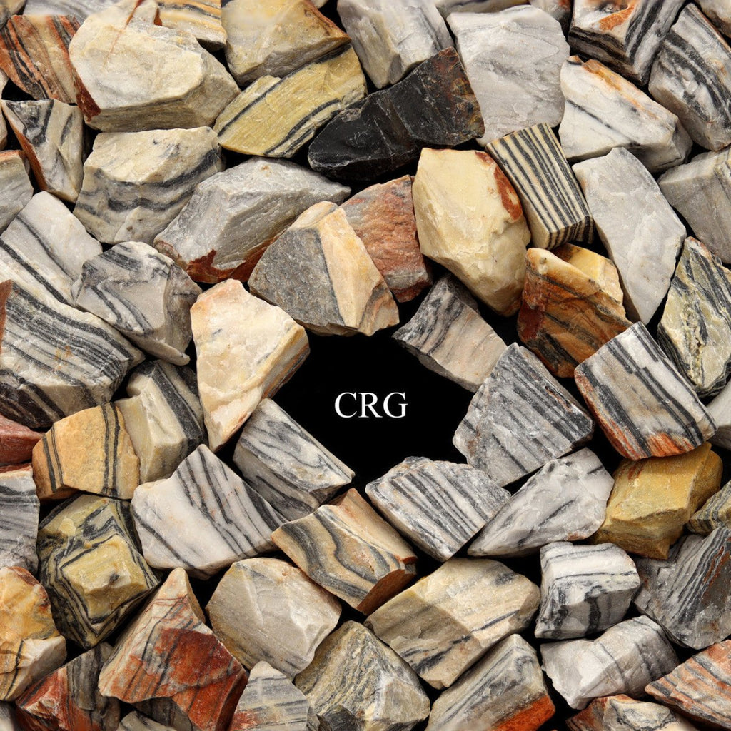 5 KILO LOT - Rough Zebra Jasper from Brazil / 3-6 cm