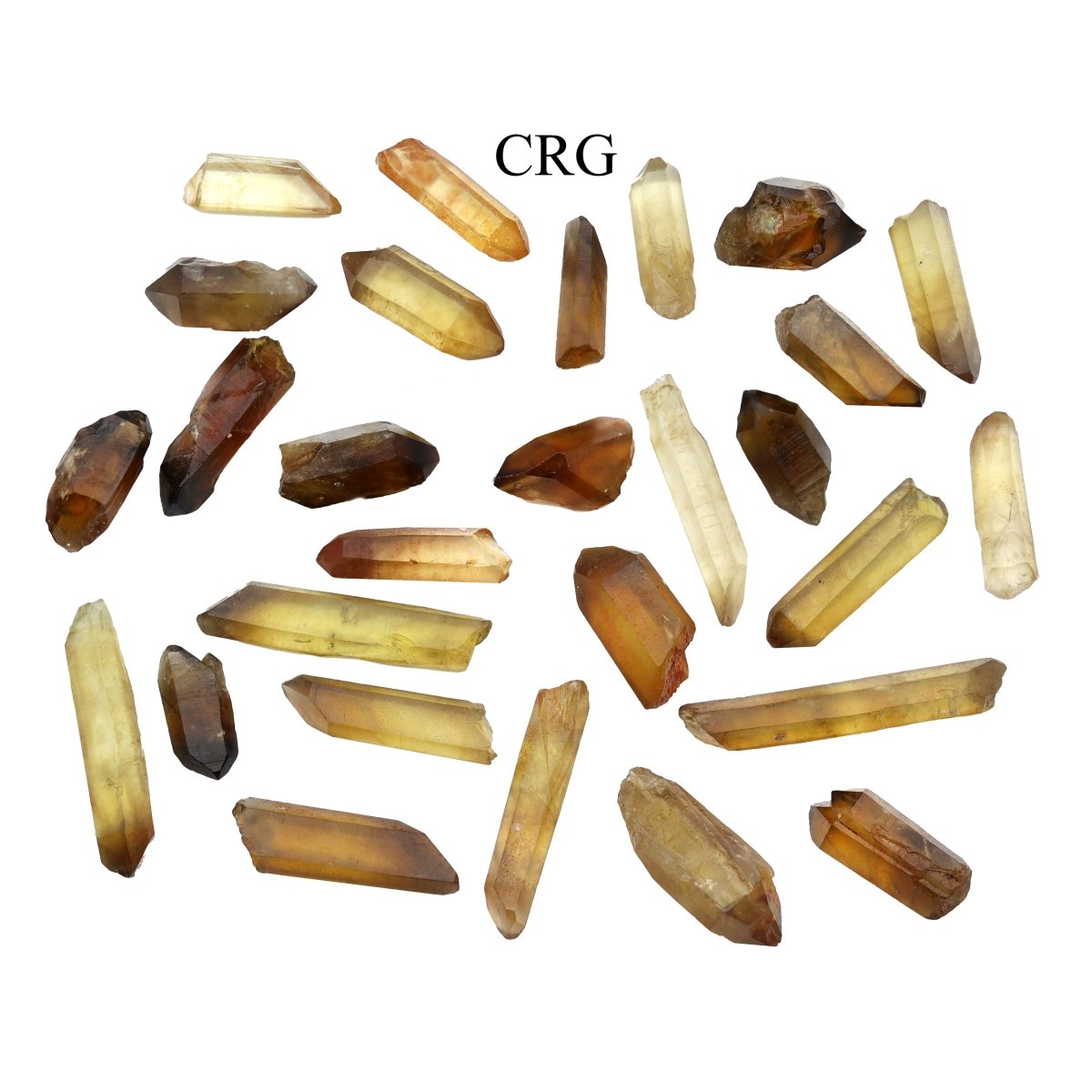 50 GRAM LOT - Natural Zambian Citrine Points / 1-9g Avg