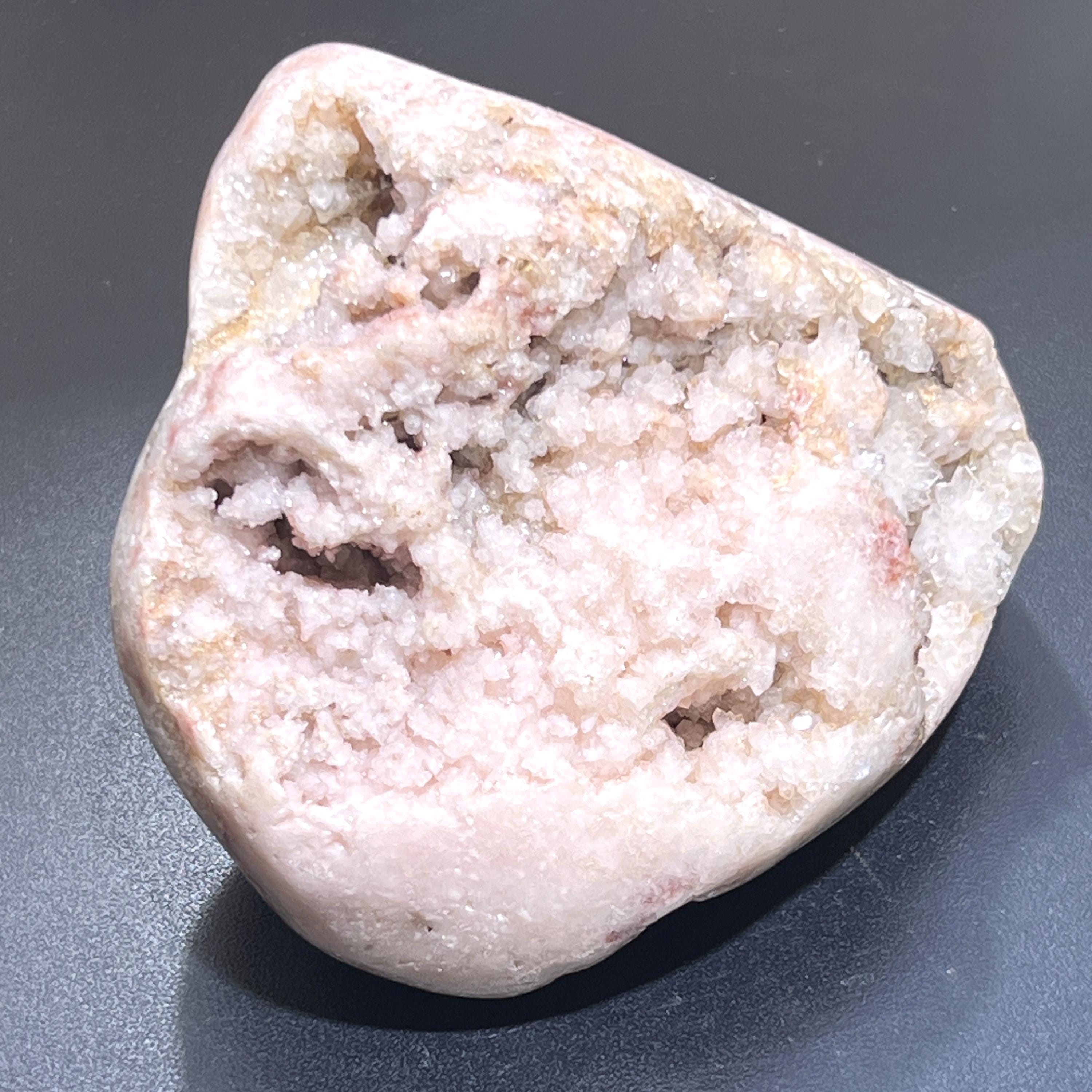 Large Pink Amethyst Druzy Crystal Cluster Standing Freeform Select Polished Carving