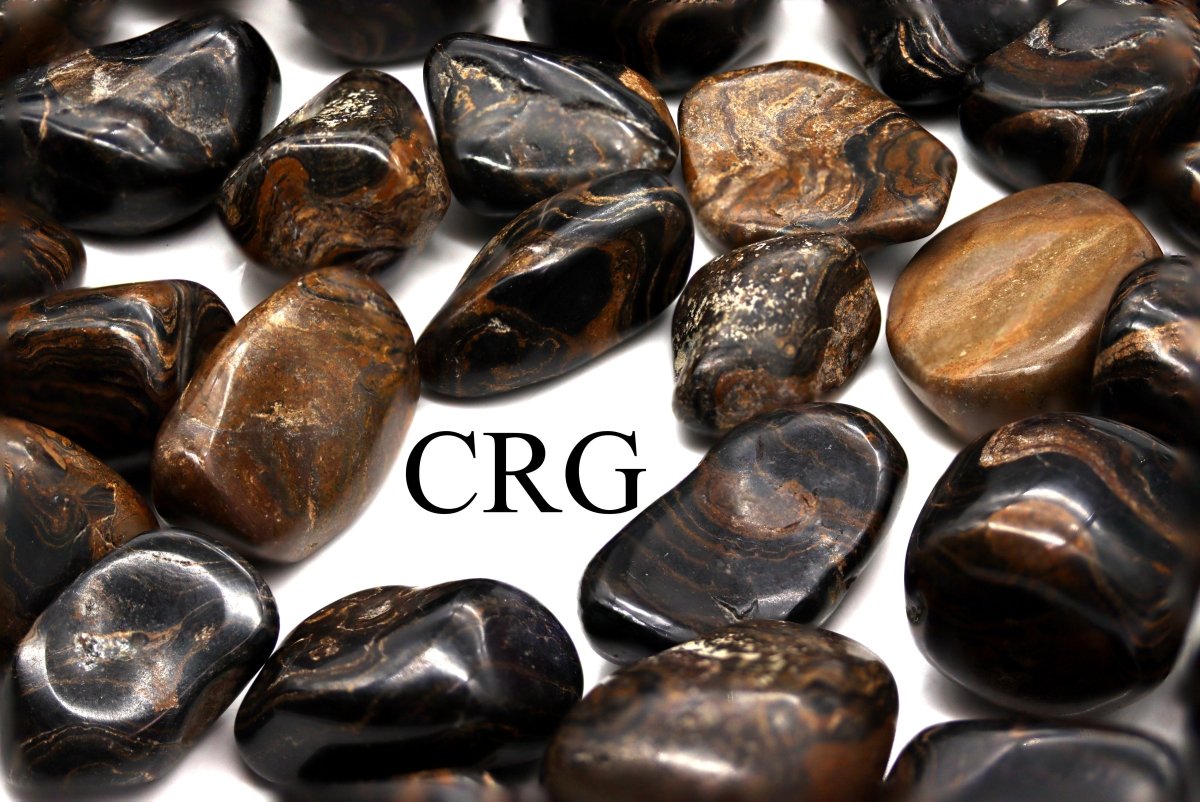 8 OZ. LOT - Peru Stromatolite Tumbled / 20-35 MM AVG