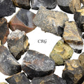 Rough Black and Grey Agate / 1-2" AVG - 1 KILO LOT
