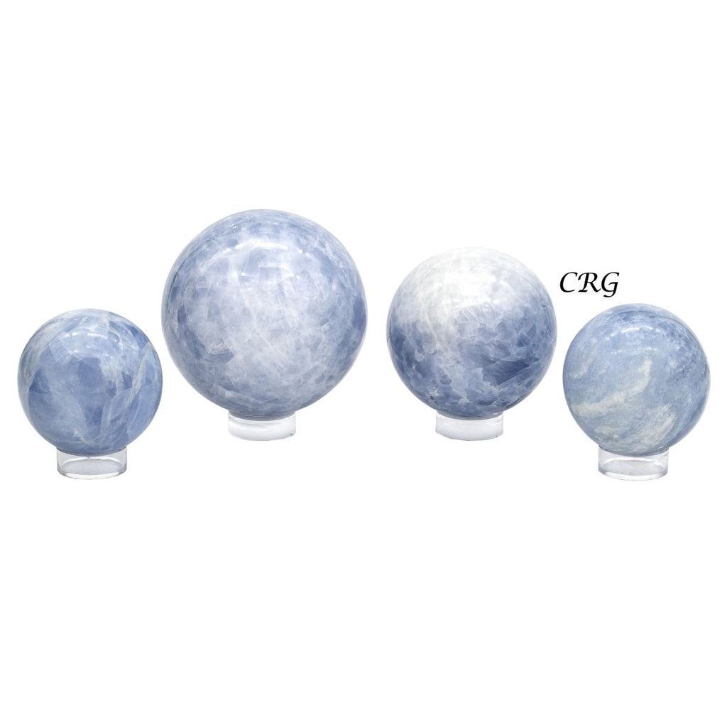 Blue Calcite Spheres / 50-80mm AVG - 1 KILO