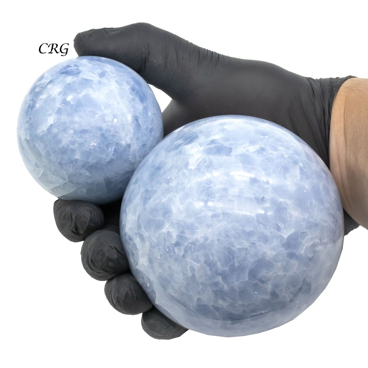 Blue Calcite Spheres / 50-80mm AVG - 1 KILO