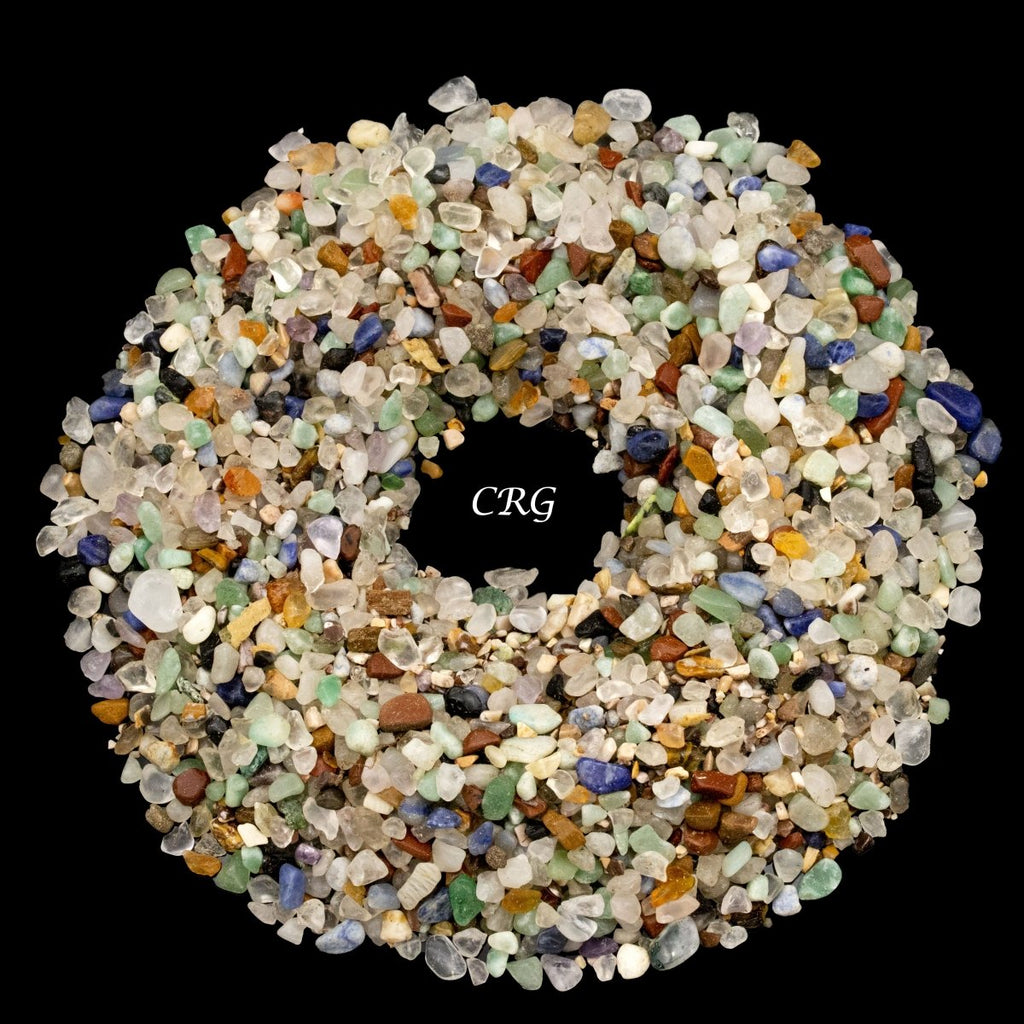 Tumbled Mixed Gemstone Chips 5mm (1 Pound)