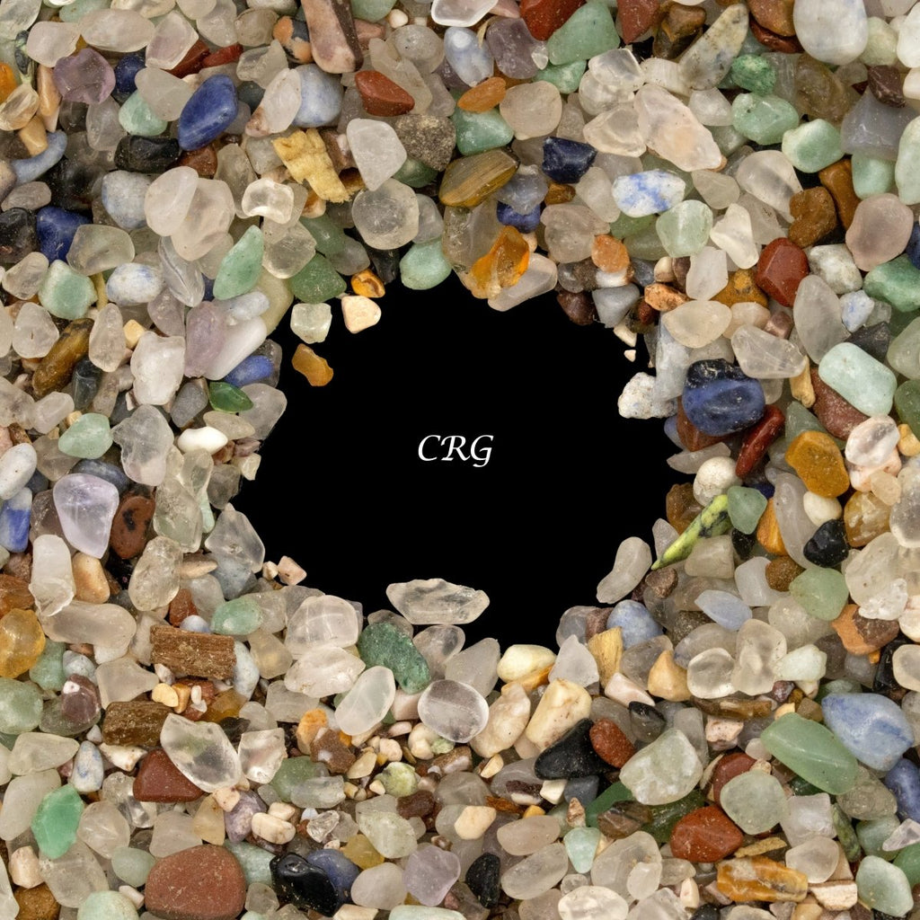 Tumbled Mixed Gemstone Chips 5mm (1 Pound)