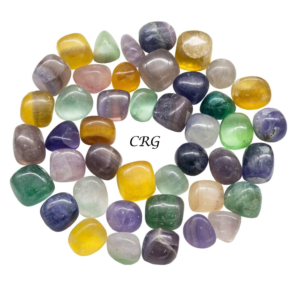 Tumbled Multicolor Fluorite / 20-40mm AVG - 1 LB. LOT
