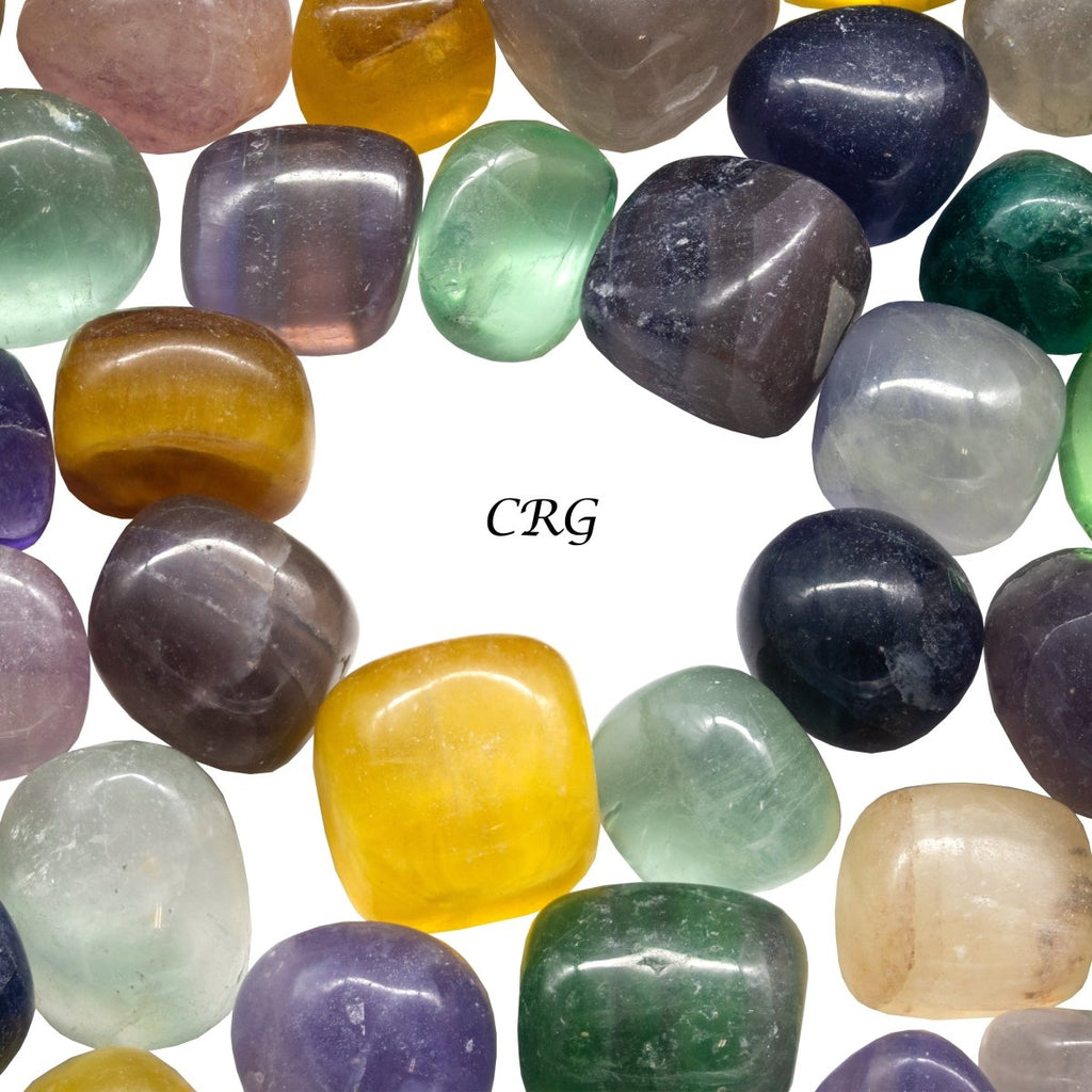Tumbled Multicolor Fluorite / 20-40mm AVG - 1 LB. LOT