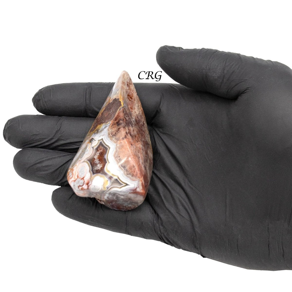 Twisted Crazy Lace Agate Flames / 2.5-3" AVG - 1 LB. LOT