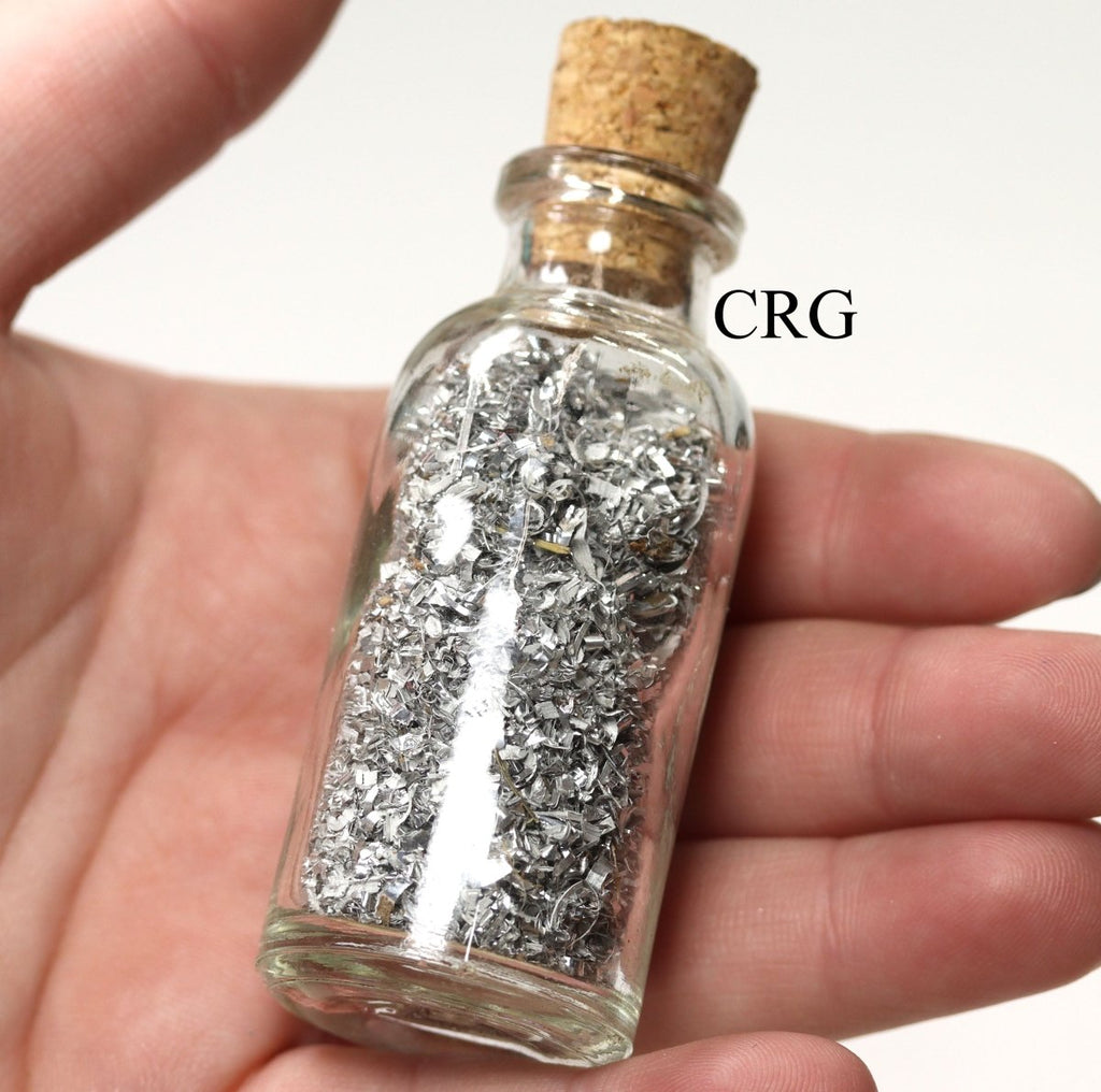 Dry Silver Flakes in Bottle 15 pc Box Set