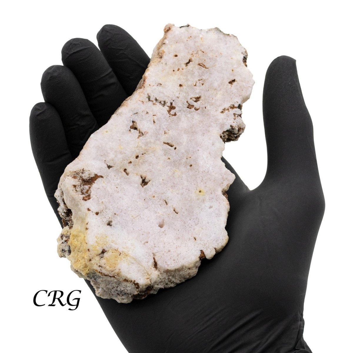 Pink Amethyst Slab with Removable Metal Base / 150-350g AVG - QTY 1