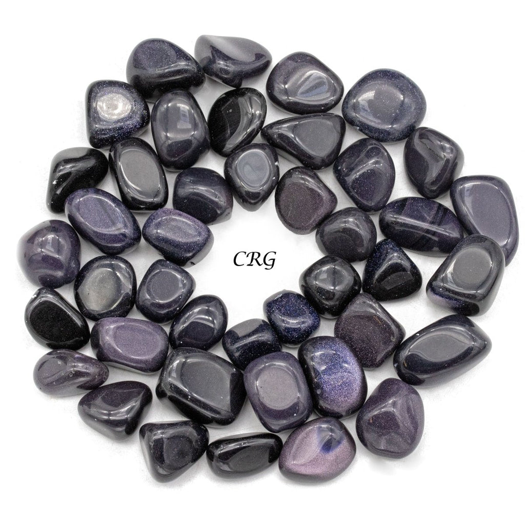 Tumbled Blue Goldstone / 0.5-1" AVG - 1 KILO LOT