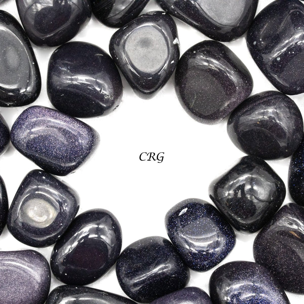 Tumbled Blue Goldstone / 0.5-1" AVG - 1 KILO LOT