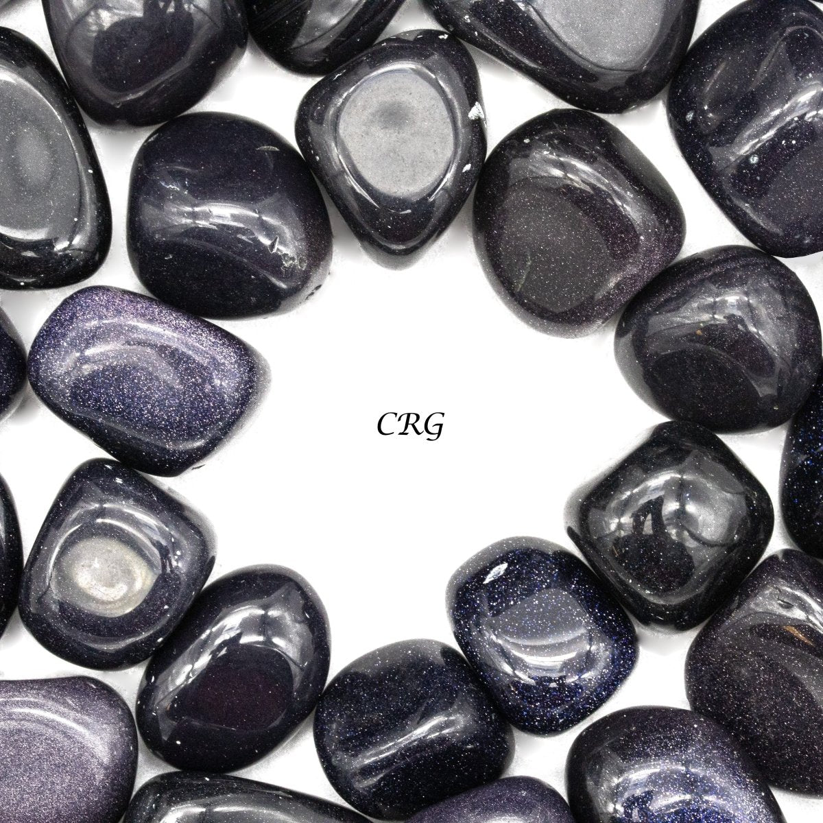 Tumbled Blue Goldstone / 0.5-1" AVG - 1 KILO LOT