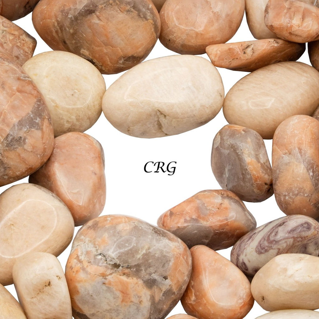 Tumbled Mixed Moonstone / 20-40mm AVG - 1 LB. LOT
