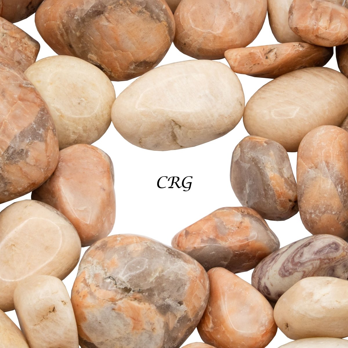 Tumbled Mixed Moonstone / 20-40mm AVG - 1 LB. LOT