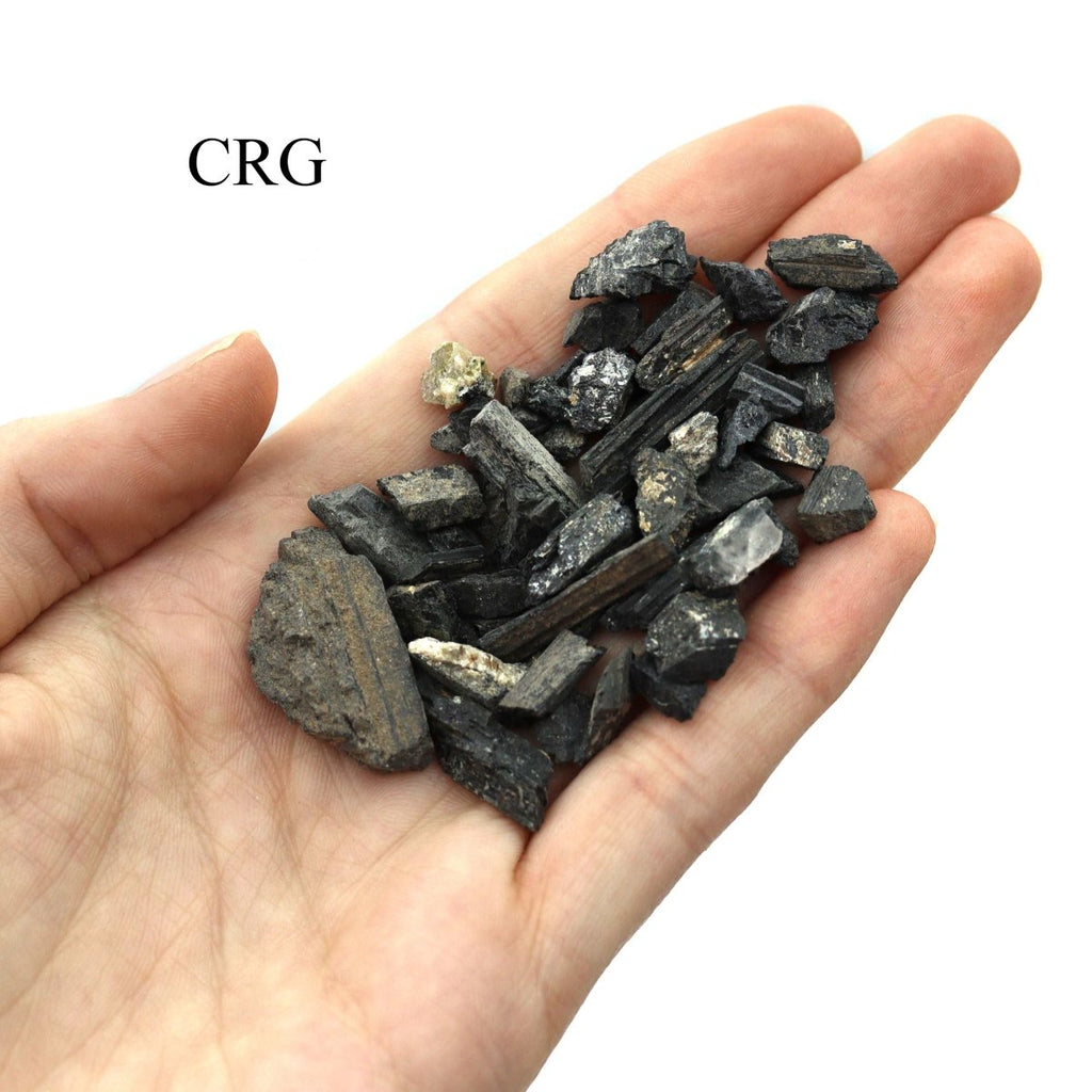 Rough Black Tourmaline Unpolished Chips (15 Kilograms) Size 0.25 to 2 Inches Bulk Wholesale Lot Crystal Gemstone