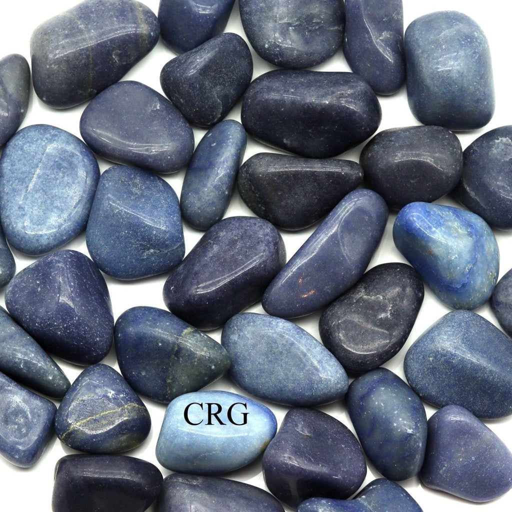 Blue Quartz Tumbled Pieces (Size 30 to 40 mm) Crystals Minerals Gemstones