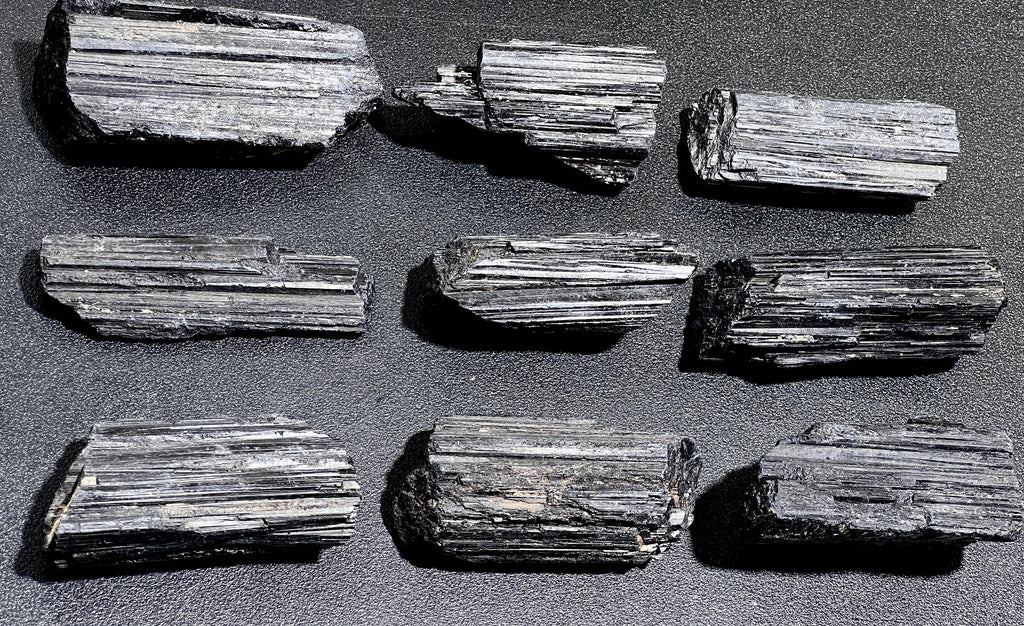 Large Black Tourmaline Crystals (1-3 Inches)(By The Piece Or Pound) Rough Raw Gemstone Home Decor