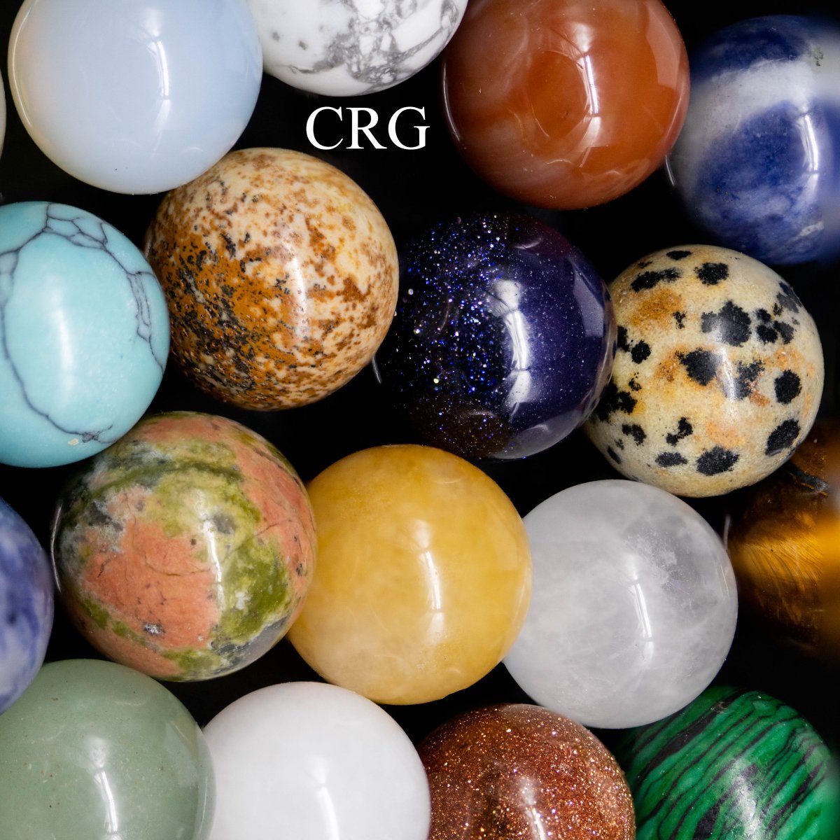 Gemstone Mini Spheres (20 Pieces) Size 20 mm Polished Gemstone Balls
