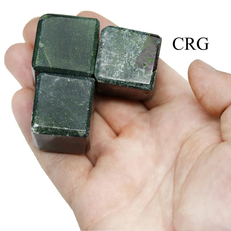 Kambaba Galaxy Jasper Cube (4 Pieces) Size 30 to 40 mm Crystal Gemstone Shape