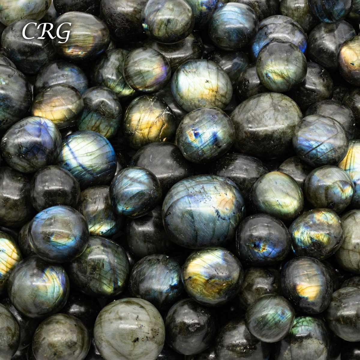 Labradorite High Flash Tumbled (1 Pound) Size 0.5 To 1 Inch Wholesale Polished Crystals Minerals Gemstones