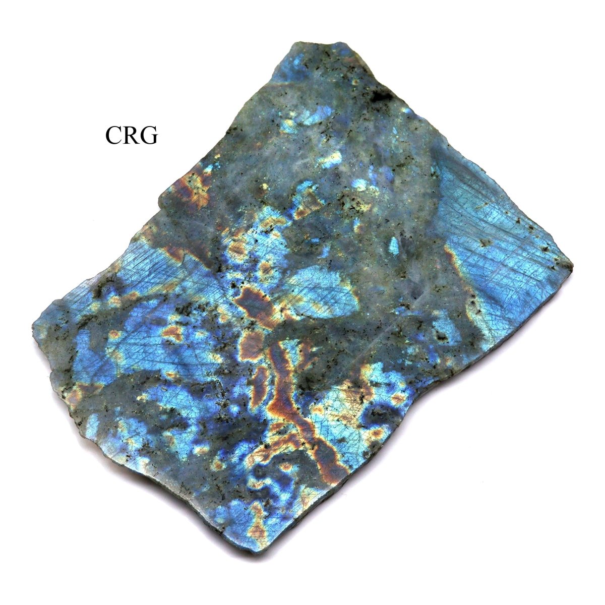 Labradorite Slab Large (1 Piece) Size 9 to 12 Inches Flat Top Polished Crystal Gemstone
