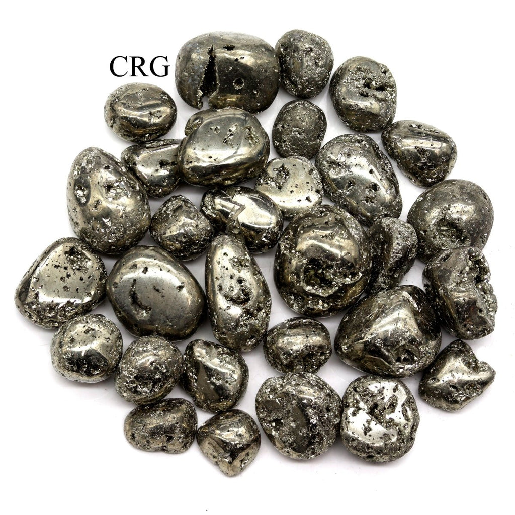 Peru Iron Pyrite Tumbled 25-35 mm (8 ounce lot)