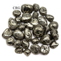 Peru Iron Pyrite Tumbled 25-35 mm (8 ounce lot)